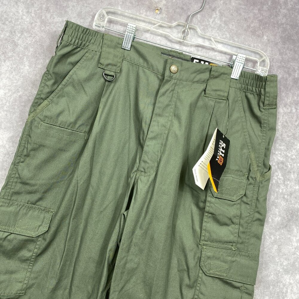5.11 Tactical Taclite Pro Pants Mens 36x32 TDU Green Ripstop 8 Pockets Utility